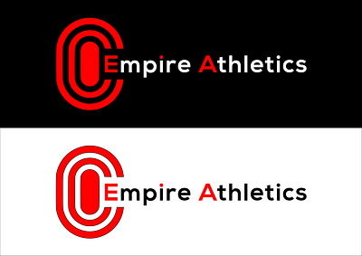 Empire Athletics athletics logo black and red logo branding company logo design designer empire athletics empire logo energy logo graphic design illustration logo logo design logo designer logos power logo run logo run track logo sport logo vector