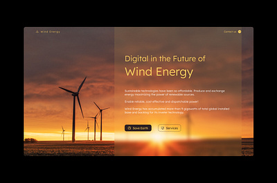 Wind Energy alternative sources design energy interface ui uidesign uidesigner uiux userexperience userinterface wind wind energy