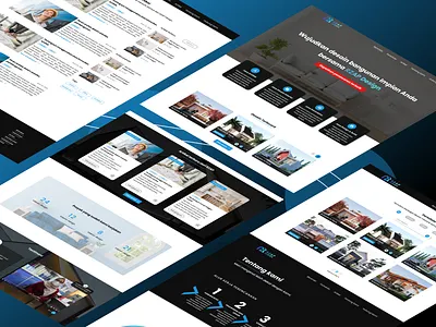 Web Design - Real Estate Studio Website "RZAP Design" app branding design graphic design icon illustration logo minimal typography ui ux vector web