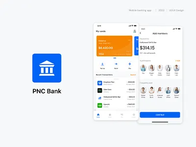 PCN Bank (mobile banking app) design figma ui ux