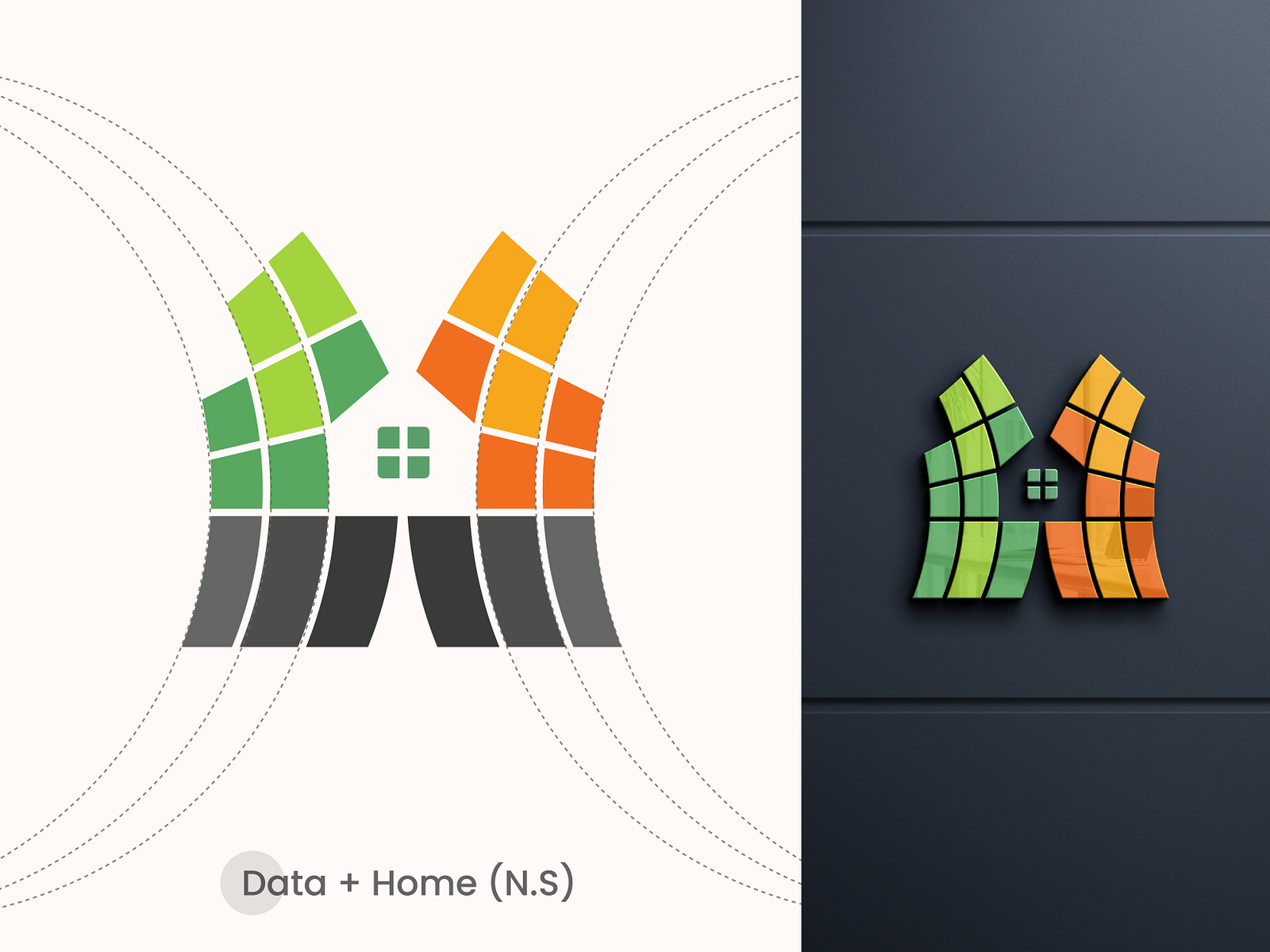 Data Home logo design by Artex on Dribbble