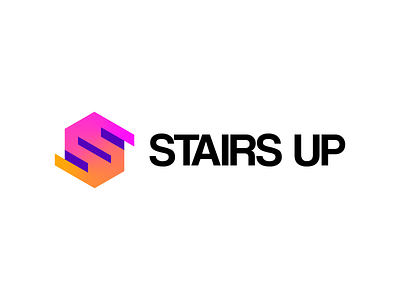 Stairs Up 3d animation brand branding design graphic design illustration logo logo design minimal modern motion graphics ui