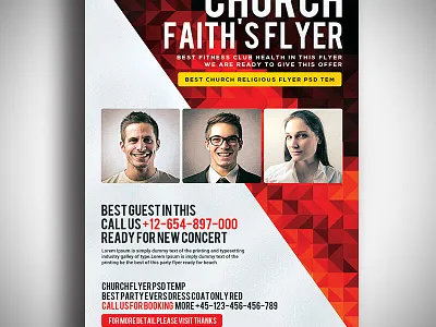 Church Free Flyer Psd Template Download business flyer design editable file event flyer flyers graphic design print template