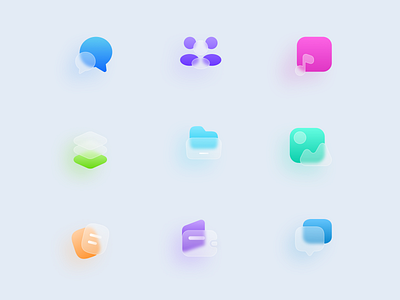 Stylized Icons colorful creative custom icon header icon icon design illustration modern stylized vibrant
