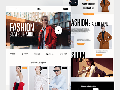 Fashion Design Website illustration landing page motion graphics nft marketplace nft website ui web design website website design