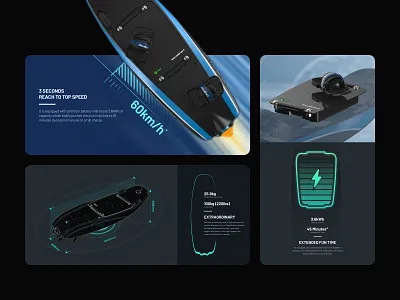 The Next Water Sports｜Power Motion Measure Battery design interface sea sport design travel uiux web website