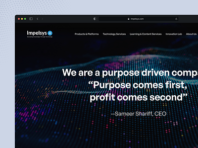 Homepage for an IT Service Company! 🖥️ design home page homepage it it company landingpage saas technology trending ui uidesign uidesigner uiux uxui web webdesign website websitedesign