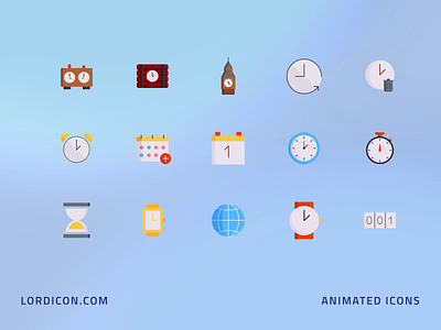 Time Icon Group animation design icon