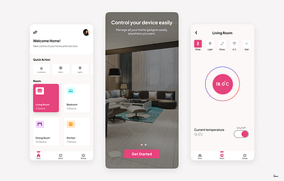 Smart Home App UI app design ui ux