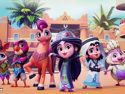 Princess of the desert 3d animation