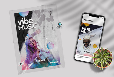Artistic Concert Flyer Template (PSD) club flyer dj flyer events flyer party flyer poster psd psd flyer