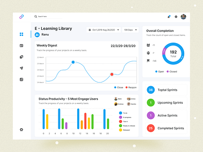 E-Learning Dashboard - Exploration 📚 course course app dashboard dashboard app dashbooard design design education elearning elearning dashboard learning learning app study study app ui design web web app web app design web design website website concept