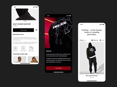 Borz branding design for company home page logo mobile product product page ui ux uxui web
