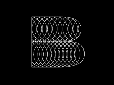 36 Days of Type - B 36 days of type 36 dot after effects animated letter animated typography animation black and white character kinetic letter minimal motion design motion graphics type typography