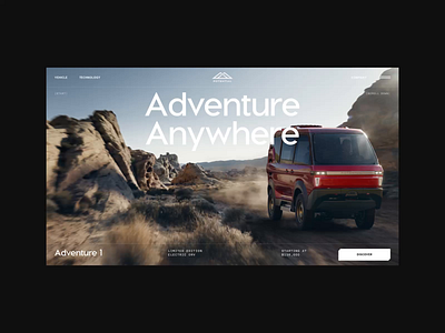 Potential Motors - Website automobile automotive branding camping car drive future futuristic landing page modern vehicle modern website offroad suv ui uiux ux vehicle web web design website