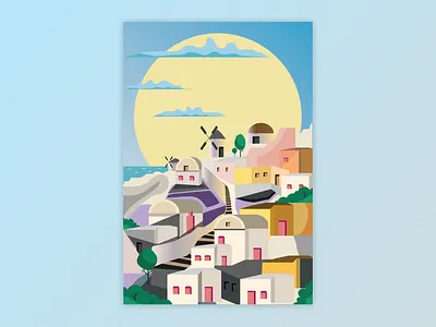 Landscape app branding design illustration logo minimal ui ux vector web