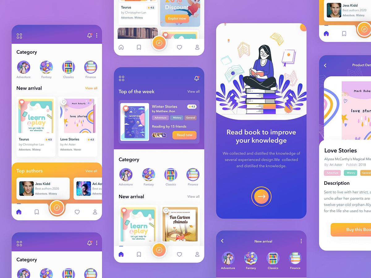 Book Store Mobile App 📙 by Shuvon Khan on Dribbble