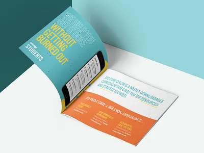 Orange Students Brochure Design brochure design design graphic design illustration layout design