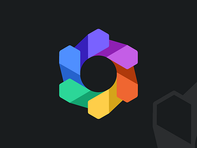 Colorful mark concept brand branding brandmark colorful logo diamond identity logo logo design logotype mark
