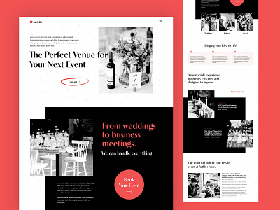 Artlib Event Venue branding celebration design elementor event graphic design homepage design landing page restaurant ui venue website website design wedding wine wordpress