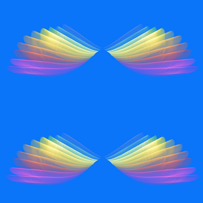 Rainbow Wings colorful illustration procreate rainbow