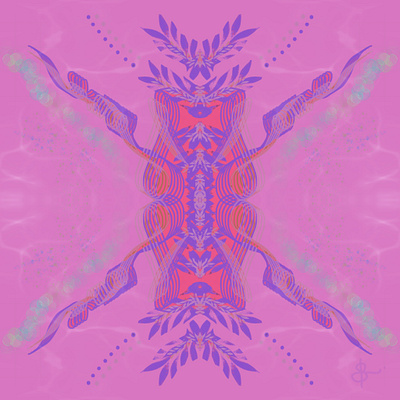 Symmetrical Drawing colorful digital drawing procreate symmetrical