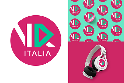 VR Italia - Virtual Reality Community branding design graphic design illustration logo typography