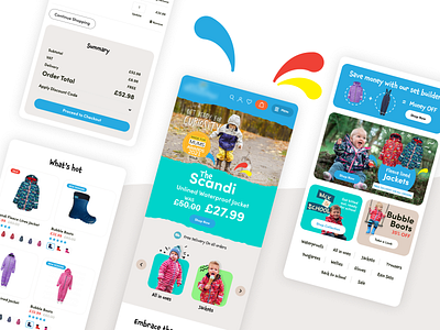 Children's Clothes Mobile Website children childrens clothing design limely mobile responsive web design website