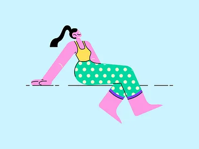 Self Love III 2d behance body character character design character designer characters design flat flat design flat designer freelance illustrator girl illustration illustrator people procreate shape vector women