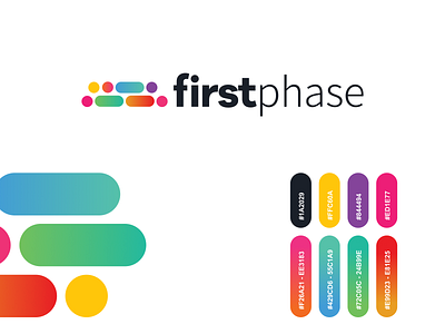 First Phase Logo branding icon illustration limely vector