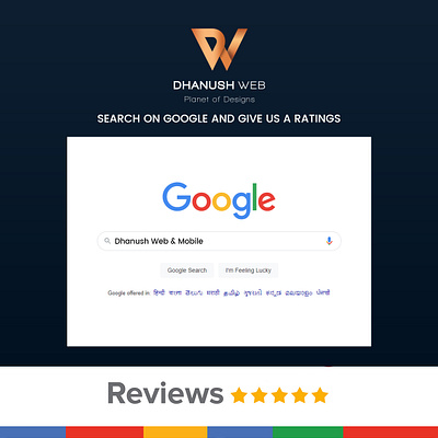 Dhanush Web & Mobile branding design dhanush web mobile google graphic illustration invitation logo ratings reviews ui uidesign ux vector