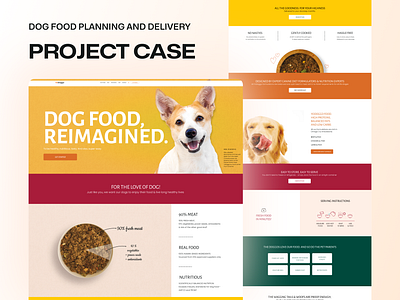 YoDoggo design dog dog food figma graphic design mobile site ui ux web design