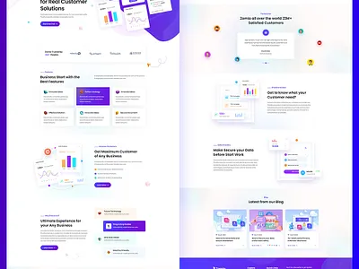 Zomia Home page design 3d animation branding graphic design logo motion graphics ui