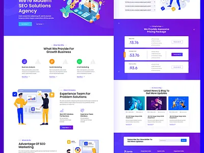 Zomia Home page design 3d animation branding graphic design logo motion graphics ui