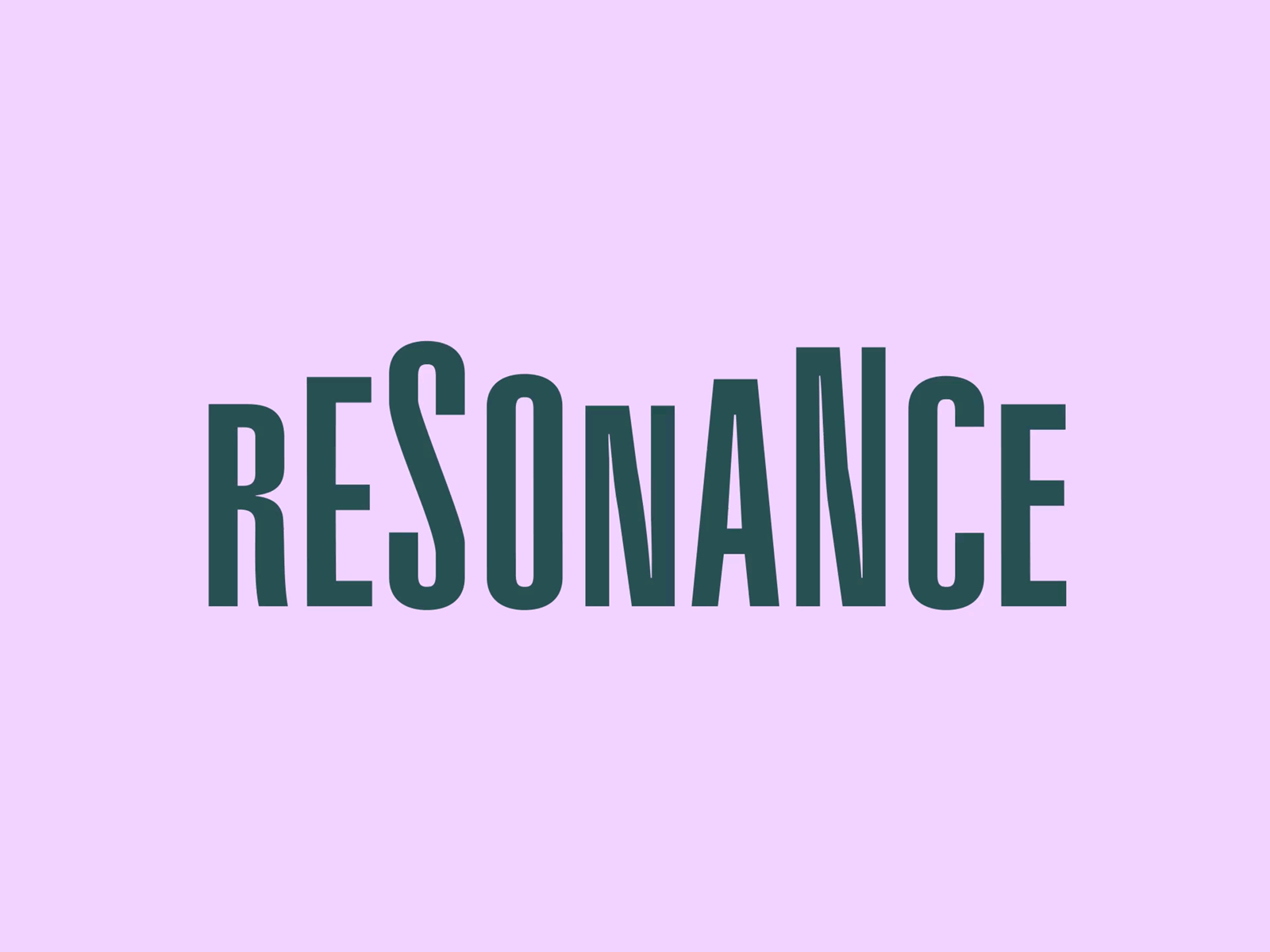 Resonance Logo Design animation branding flexible graphic design logo movement visual visual identity
