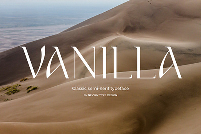 NT Vanilla - Classic Semi-Serif Typeface brand identity branding display font free free font freebie logo type typeface