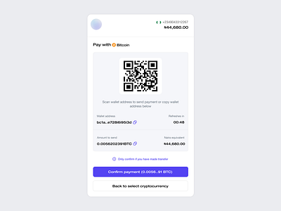 Crypto payment method - UI Component(Fintech) app bank component components crypto cryptodesign design designsystem designthinking fintech minimal qrcode ui uicomponents uidesign uiuxdesign ux ui web web3 widgets