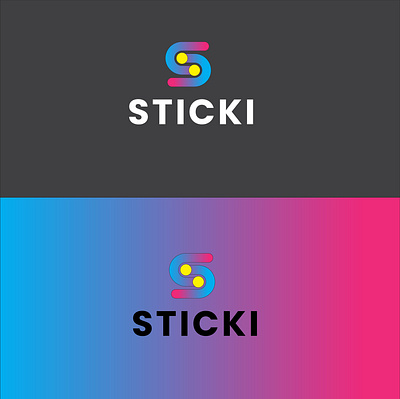 STICKI LOGO branding cv writter graphic design illustration vector