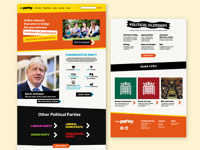 Parely - Website Design branding branding design design graphic design grid layout lay logo vector website