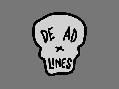 Who's not afraid of Deadlines? deadline deadlines design graphic design graphicdesign halloween illustration pin skull sticker sticker mule stickermule