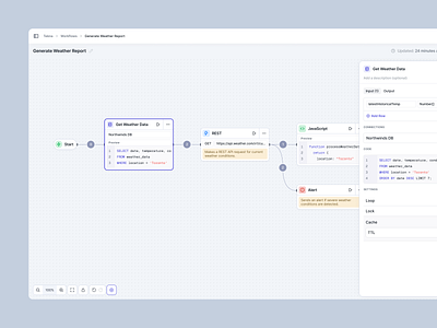 Workflow Builder activity feed card charts code code automation dashboard design design system ferrazcreative flow diagram no code product design reports terminal ui ui ux web design workflow builder