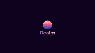 Realm Logo Animation 2d after effects animation design logo motion design motion graphics