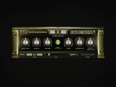 Echorek 2 - Vintage delay VST audio plugin gui design audio audio plugin gui audio plugin ui design gui gui design ui vst vst design vst gui vst gui design