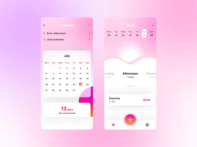 Fitness App UI design graphic design logo portfolio ui ux