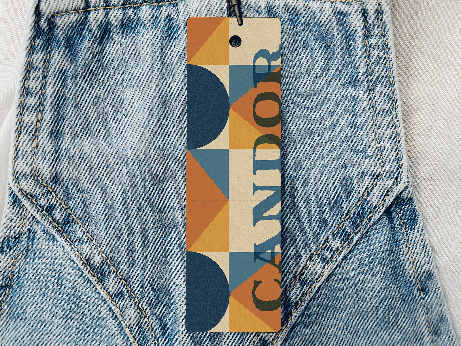 Candor Hang Tags brand identity branding design dress hand lettered hand lettering illustration logo procreate quilt retro