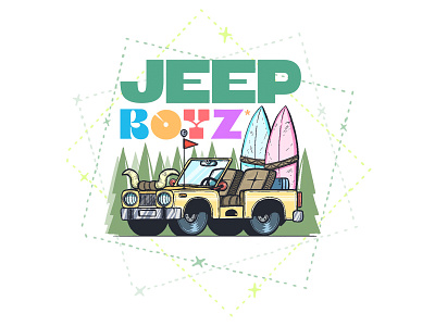 Jeep Boyz design doodle doodleart draw drawning graphic design illustration