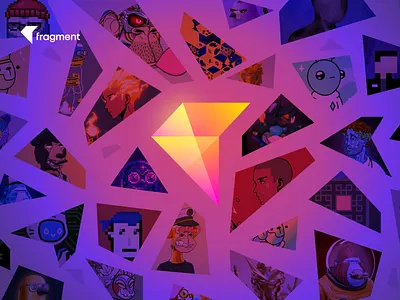 Fragment Brand blockchain branding capital design diamond eth ethereum fragment funding illustration investors letter f logo nft sol solana team unfold web3 website