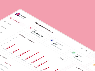 Zeezco - A HRMS concept dashboard finance hr software hris hrm dashboard hrms illustration payroll payroll management performance