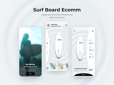 Surfing App Concept! branding design designer illustration logo ui ui ux uidesign uiux webdesign