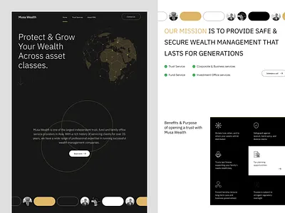 Musa Wealth - Website design ui ui design web design website